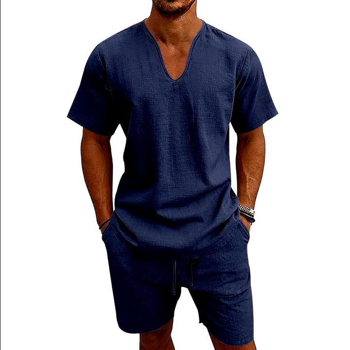 Erwin - Men's Linen Short Sleeve Co-ord Set
