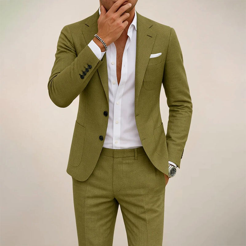 Brett - Men's Refined Tailored Summer Suit Set