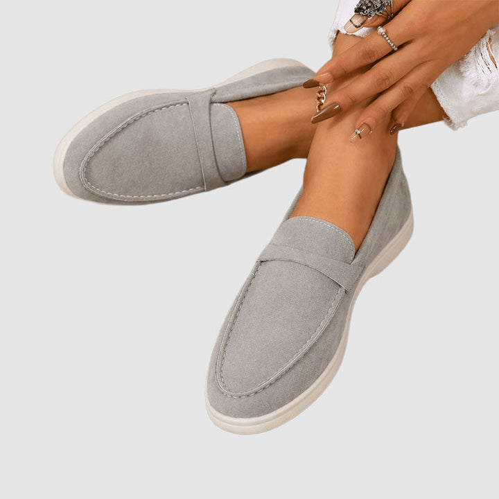 Amelia - Women's Suede Slip-On Loafer Flats