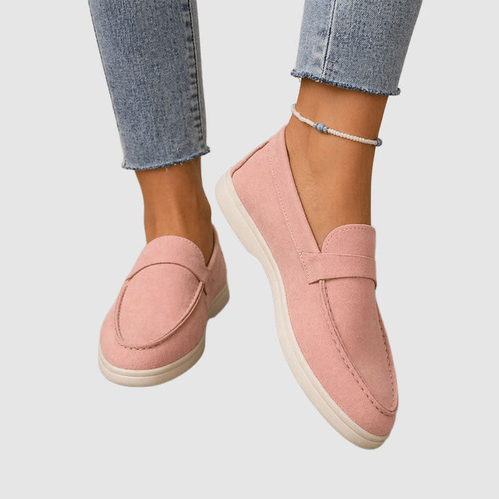 Amelia - Women's Suede Slip-On Loafer Flats
