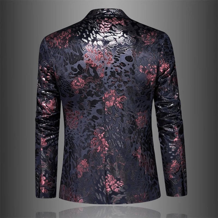 Archer - Men's Floral Jacquard Slim Fit Blazer