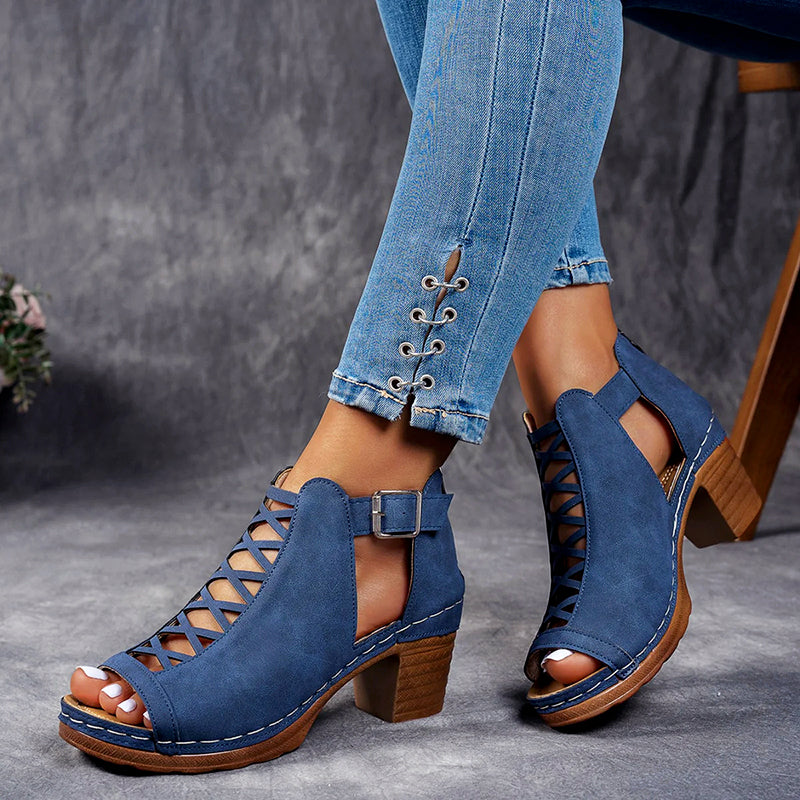 Ariella - Women’s Peep-Toe Cutout Heel Sandals