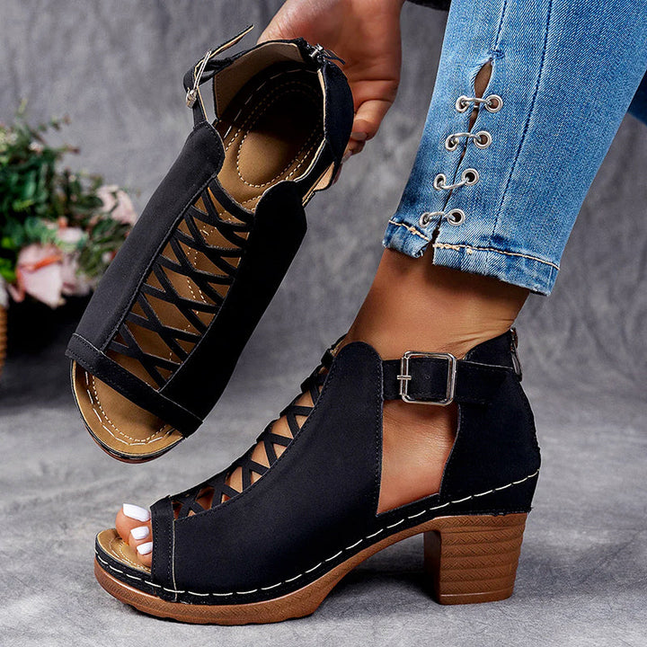 Ariella - Women’s Peep-Toe Cutout Heel Sandals