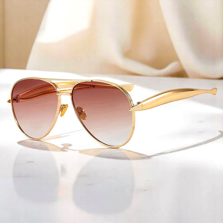 Astrell - Sculpted Metal Aviator Sunglasses