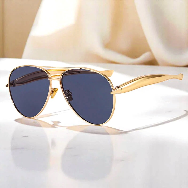 Astrell - Sculpted Metal Aviator Sunglasses