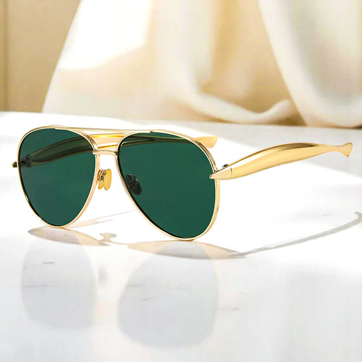 Astrell - Sculpted Metal Aviator Sunglasses