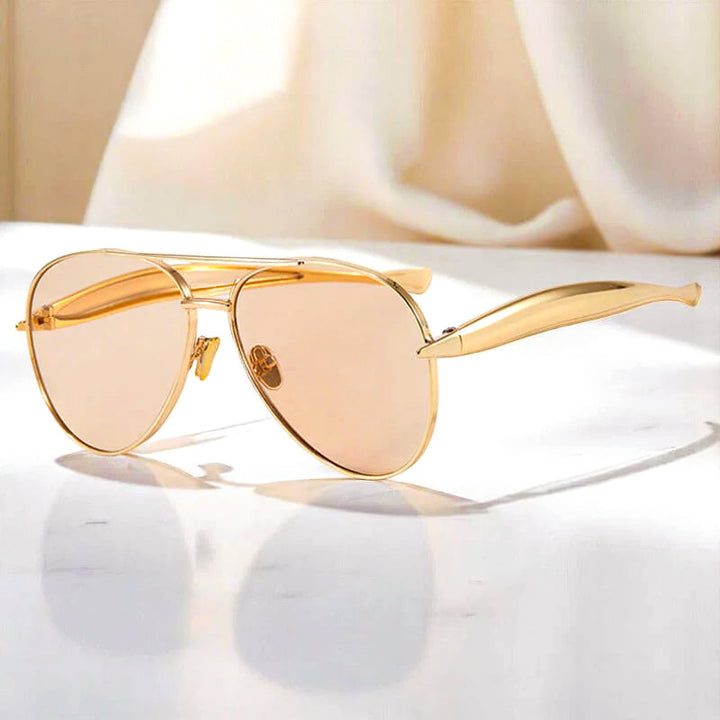 Astrell - Sculpted Metal Aviator Sunglasses