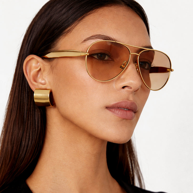 Astrell - Sculpted Metal Aviator Sunglasses