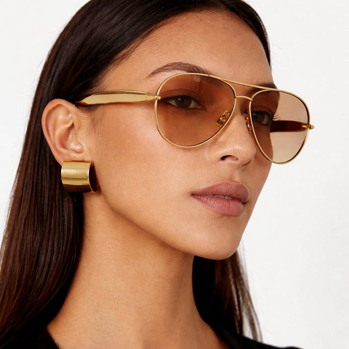 Astrell - Sculpted Metal Aviator Sunglasses