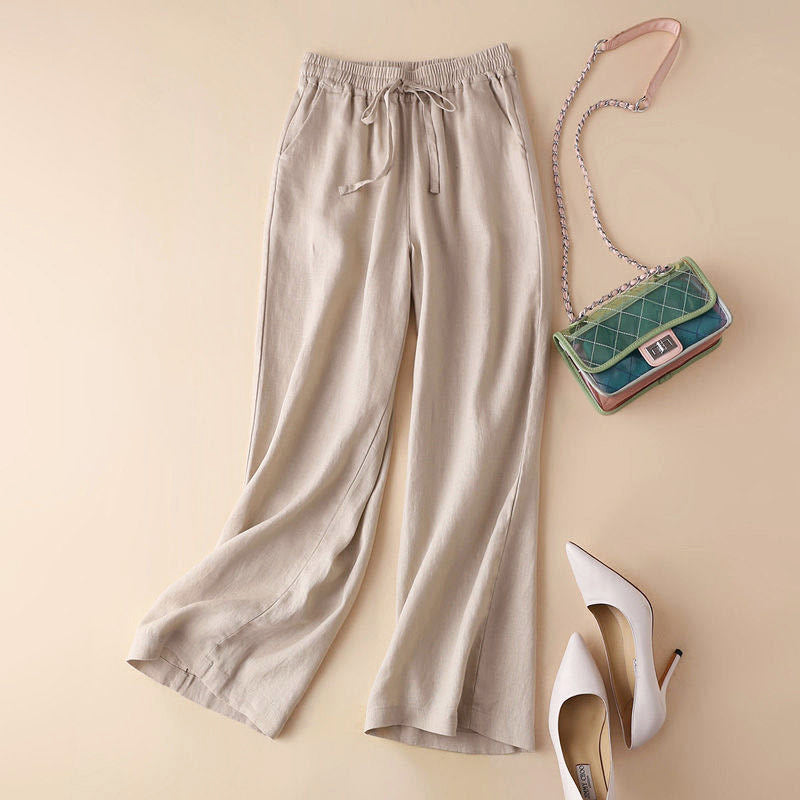 Aubrey - Women's Casual Linen Drawstring Pants