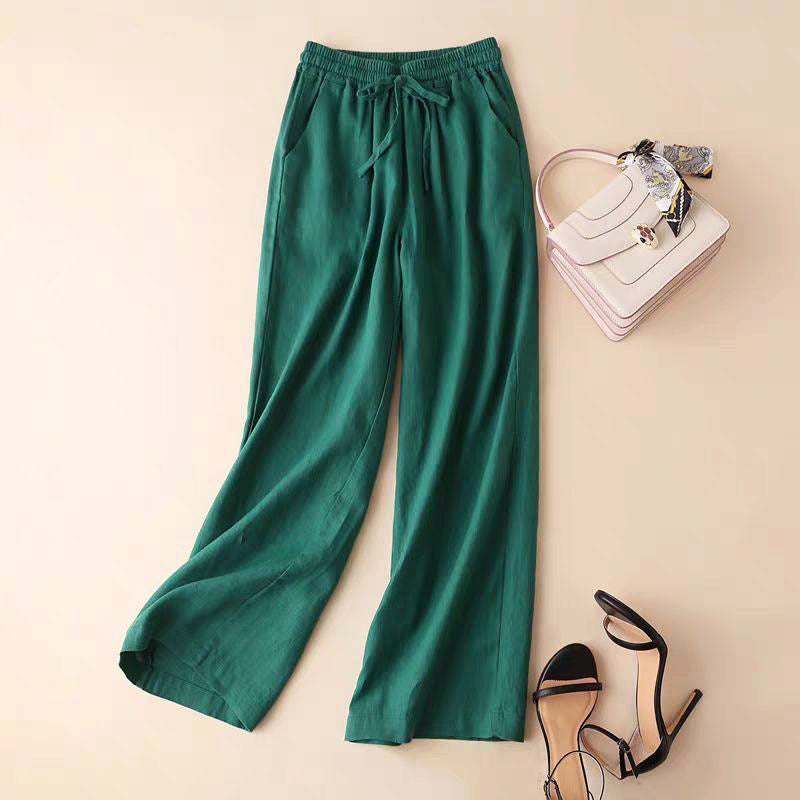 Aubrey - Women's Casual Linen Drawstring Pants