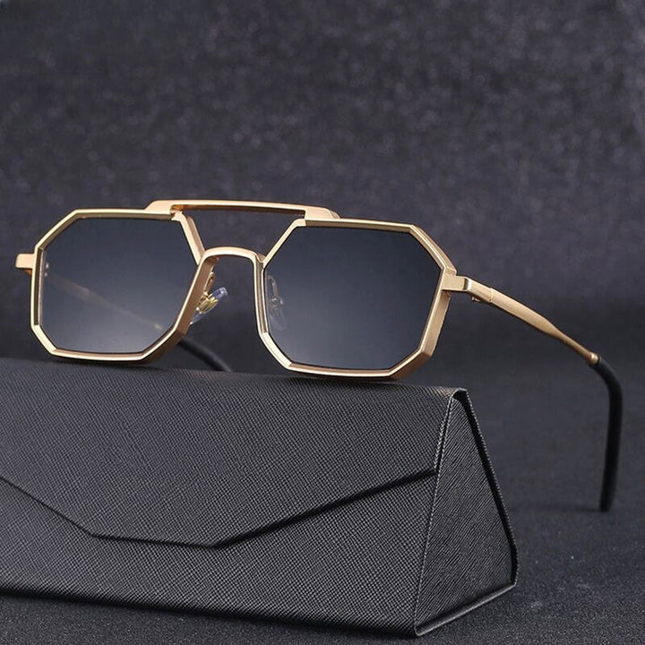 Aurels Bold Edge Angular Sunglasses