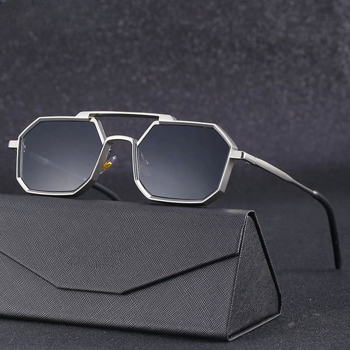 Aurels Bold Edge Angular Sunglasses