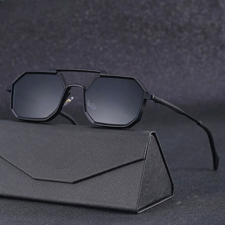 Aurels Bold Edge Angular Sunglasses