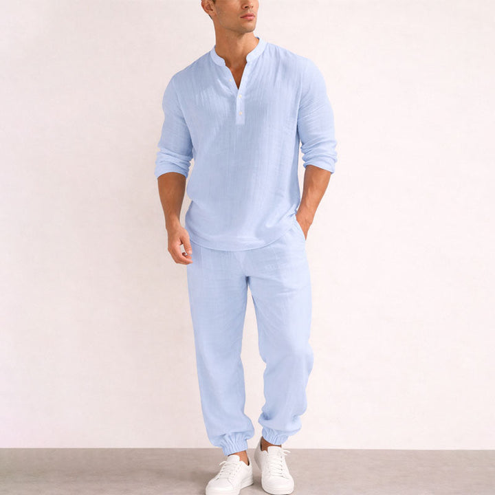 Austin - Men's Relaxed Textured Two-Piece Set