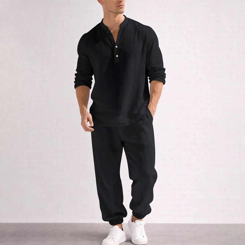 Austin - Men's Relaxed Textured Two-Piece Set