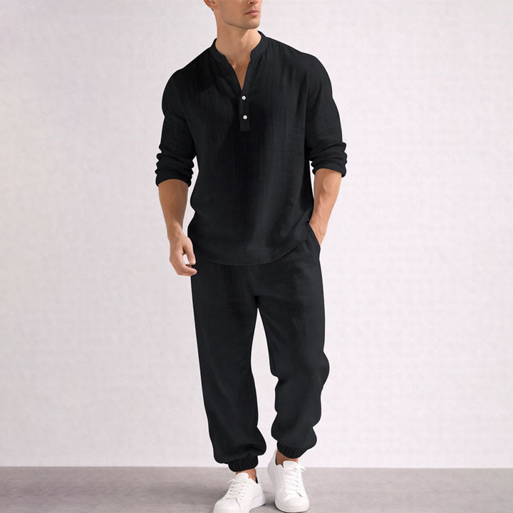 Austin - Men's Relaxed Textured Two-Piece Set