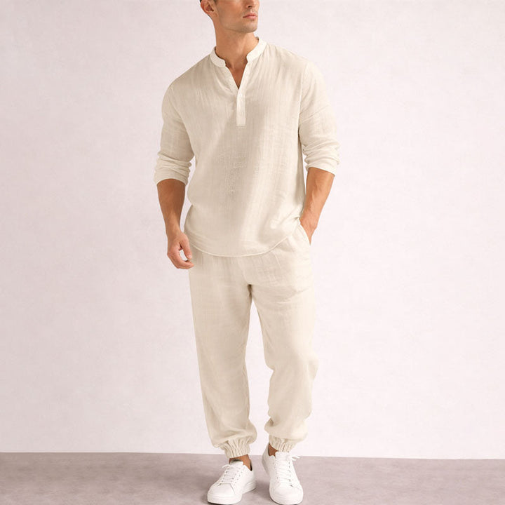 Austin - Men's Relaxed Textured Two-Piece Set