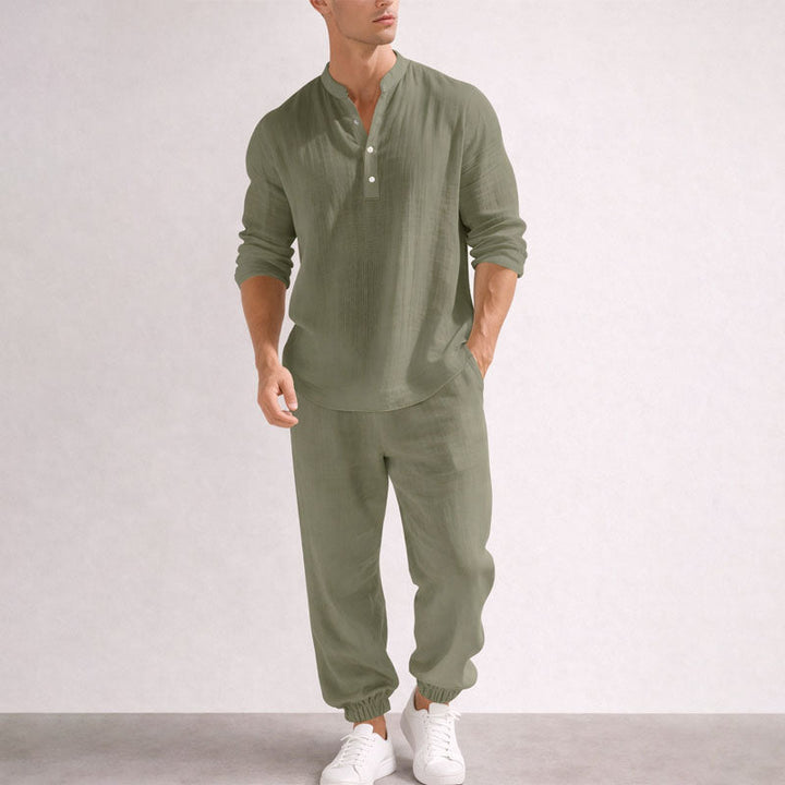 Austin - Men's Relaxed Textured Two-Piece Set