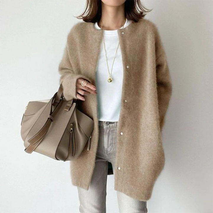 Beatrice - Women's Button-Front Cardigan with Relaxed Fit