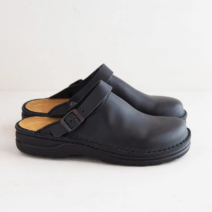 Brenda - Women's Closed Rounded Toe Slip-On Mules