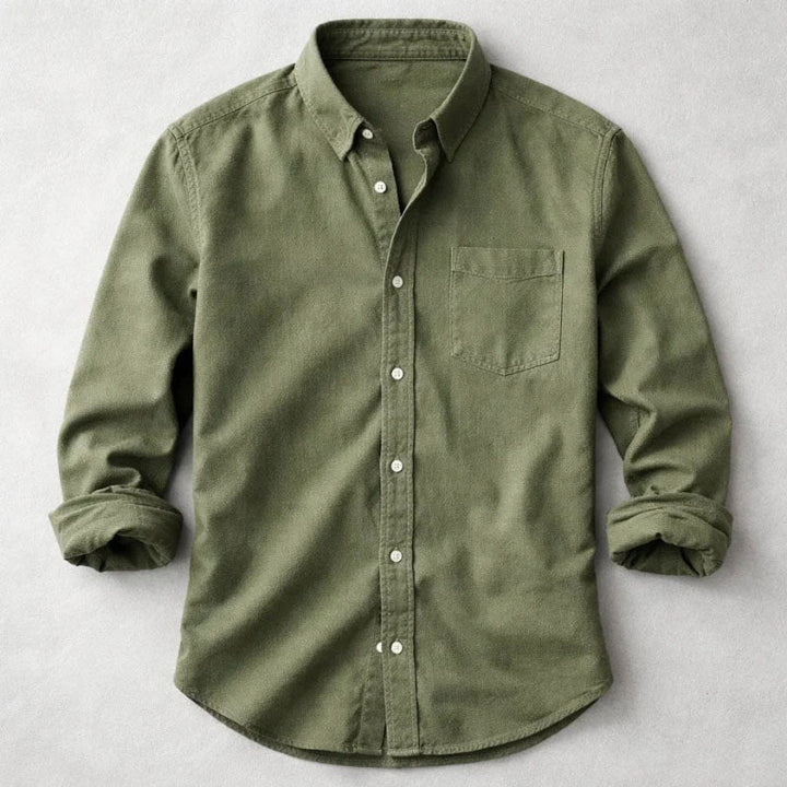 Caleb - Men's Long Sleeve Button-Up Shirt