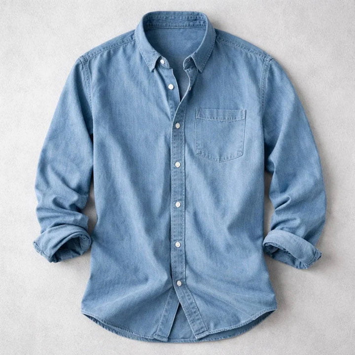 Caleb - Men's Long Sleeve Button-Up Shirt