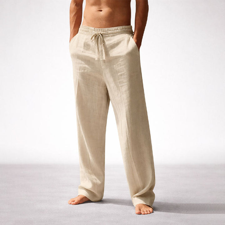 Caleb - Men's Drawstring Straight-Leg Pants
