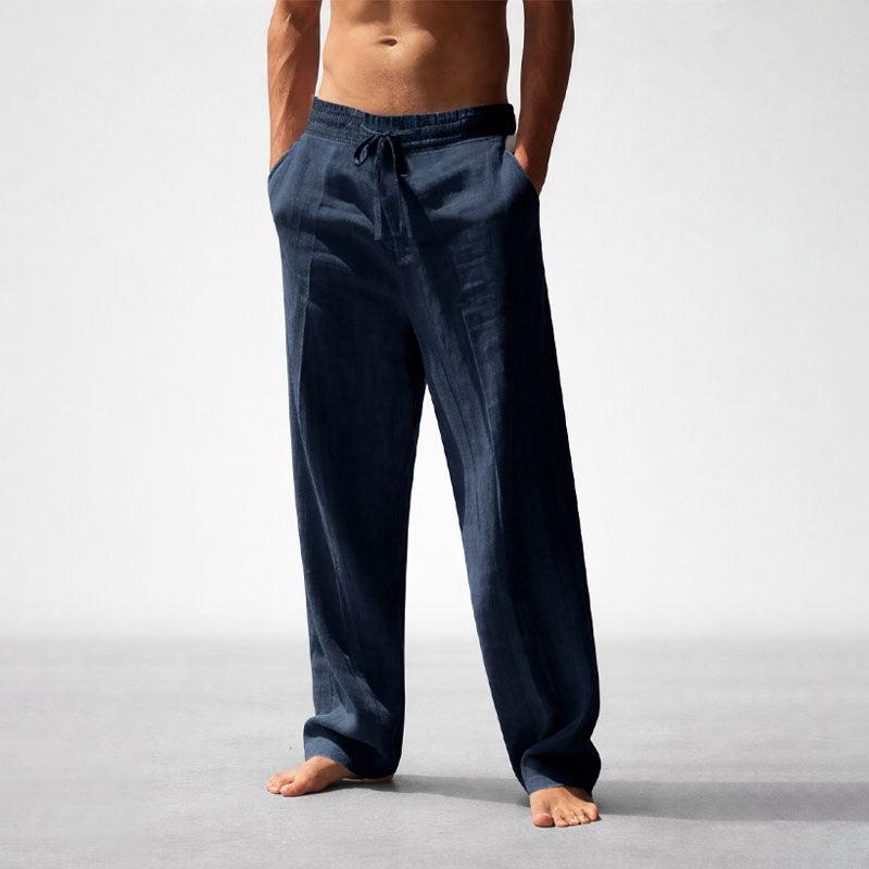 Caleb - Men's Drawstring Straight-Leg Pants