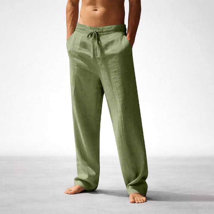 Caleb - Men's Drawstring Straight-Leg Pants