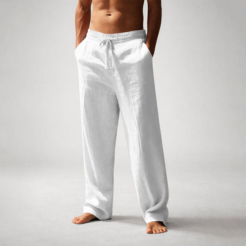 Caleb - Men's Drawstring Straight-Leg Pants