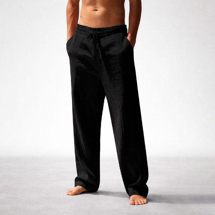 Caleb - Men's Drawstring Straight-Leg Pants