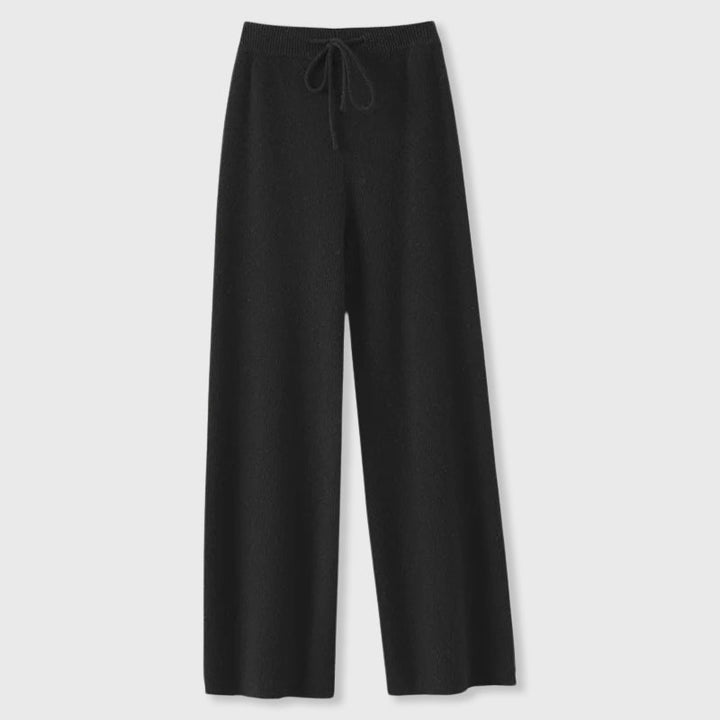 Casey - Women's Ribbed Knit Wide-Leg Lounge Pants