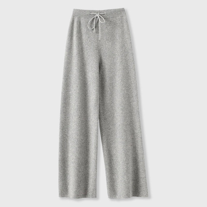 Casey - Women's Ribbed Knit Wide-Leg Lounge Pants