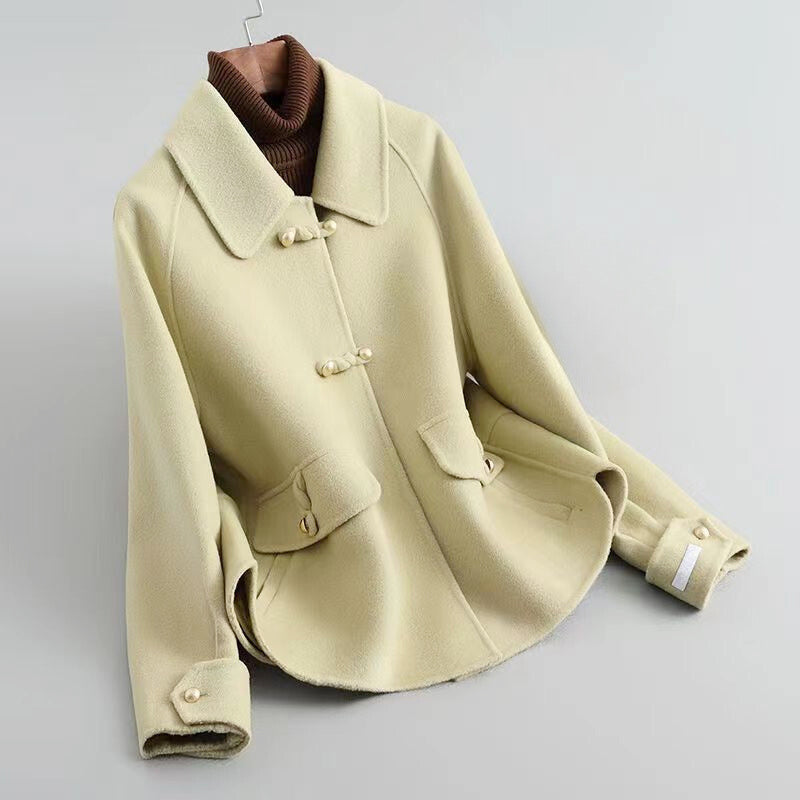 Cecilia - Women's Pearl Toggle Wool-Blend Jacket
