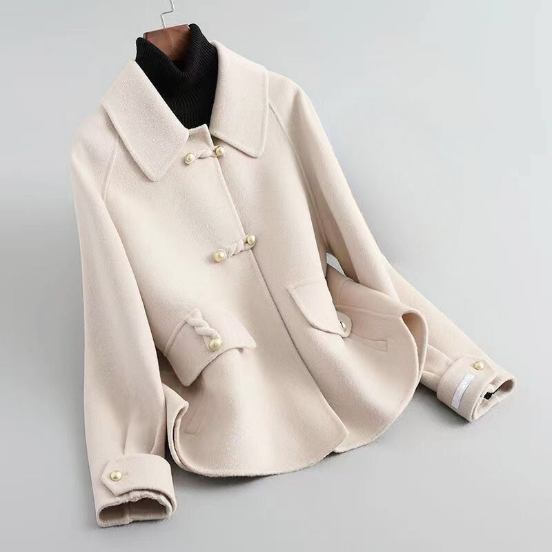 Cecilia - Women's Pearl Toggle Wool-Blend Jacket