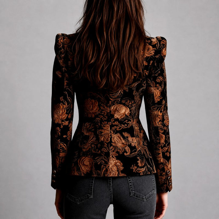 Charline - Women's Floral Tailored Blazer Jacket 3
