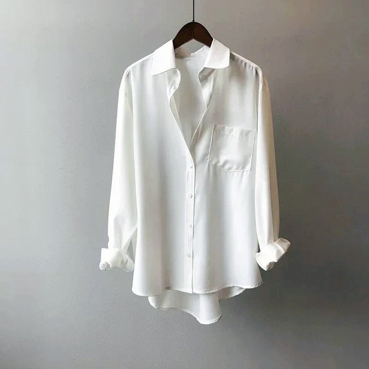 Charlotte Rose Button-Front Shirt with Chest Pocket