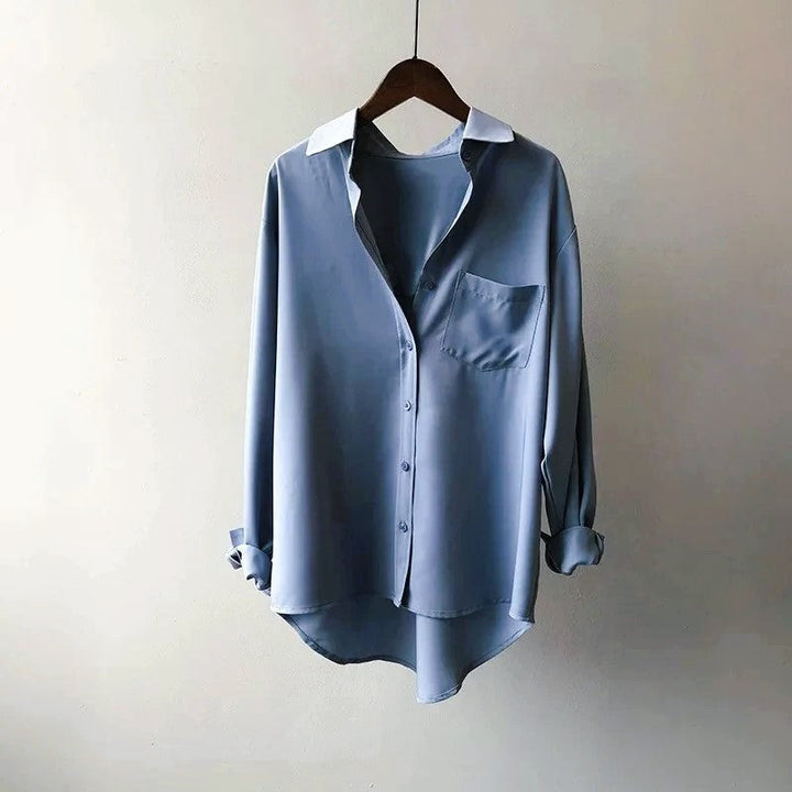Charlotte Rose Button-Front Shirt with Chest Pocket