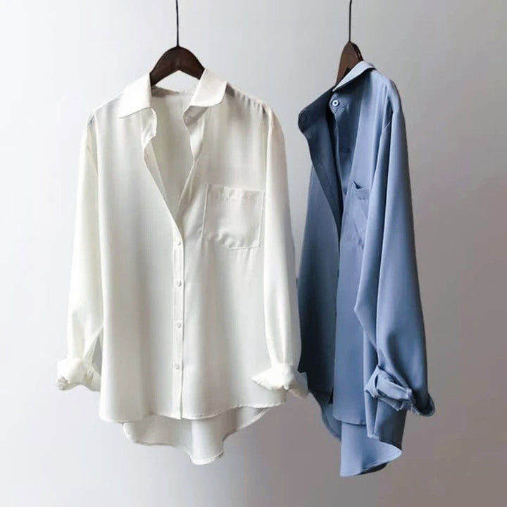 Charlotte Rose Button-Front Shirt with Chest Pocket