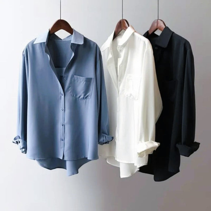 Charlotte Rose Button-Front Shirt with Chest Pocket