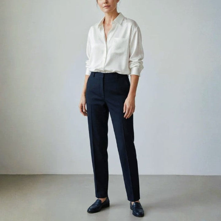 Charlotte Rose Button-Front Shirt with Chest Pocket