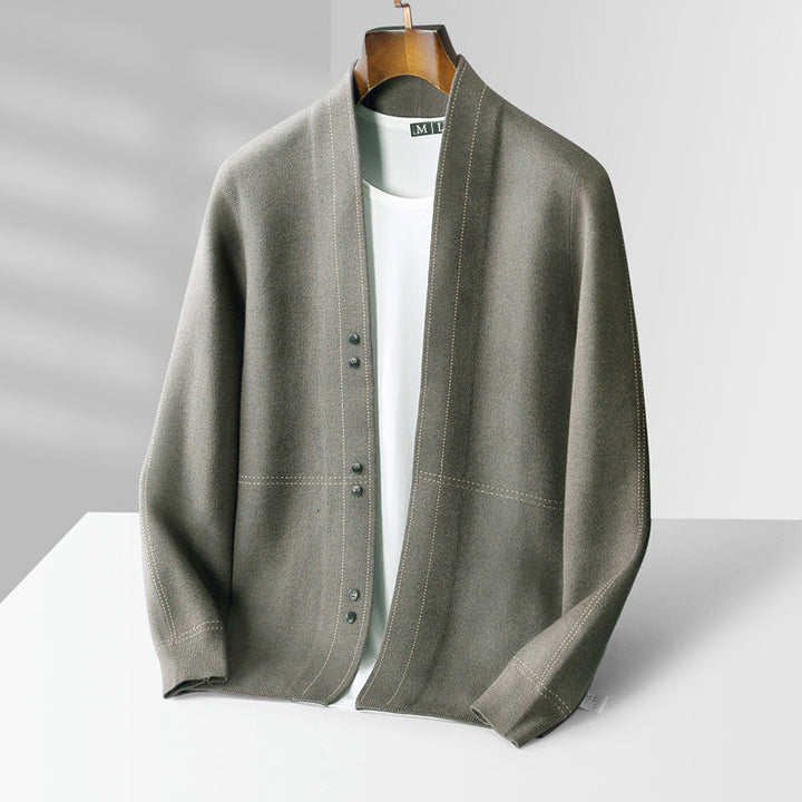 Chris -  Men's Cashmere Open Front Cardigan