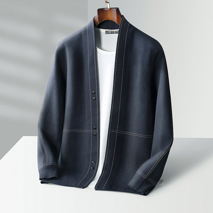 Chris -  Men's Cashmere Open Front Cardigan