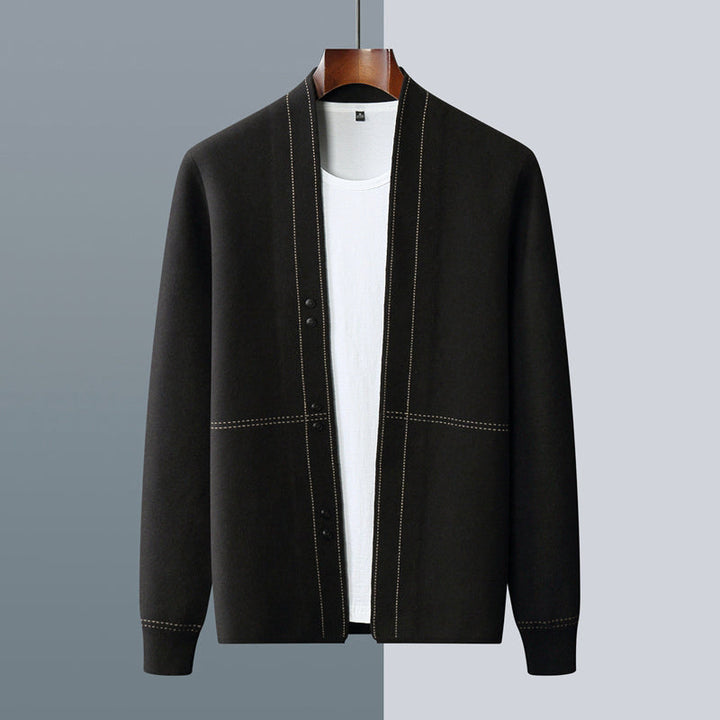 Chris -  Men's Cashmere Open Front Cardigan