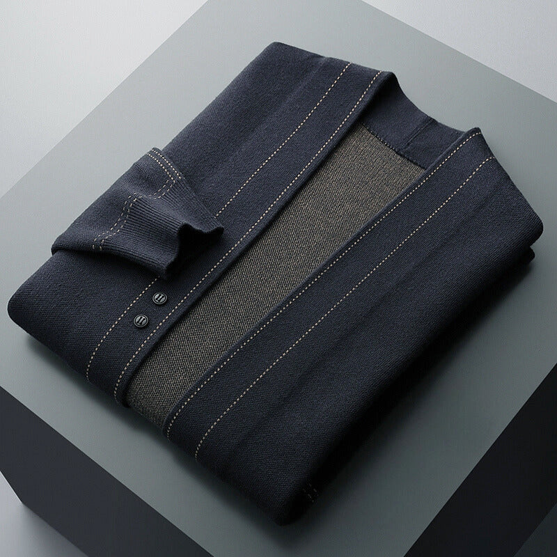 Chris -  Men's Cashmere Open Front Cardigan