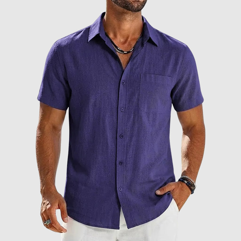Christian - Men’s Short Sleeve Button-Up Shirt