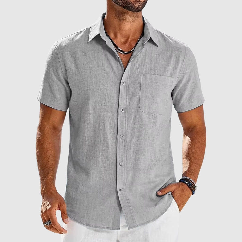 Christian - Men’s Short Sleeve Button-Up Shirt