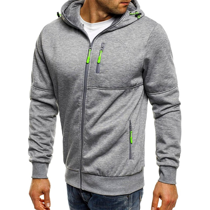Christopher - Men's Hooded Zip Front Utility Jacket 2