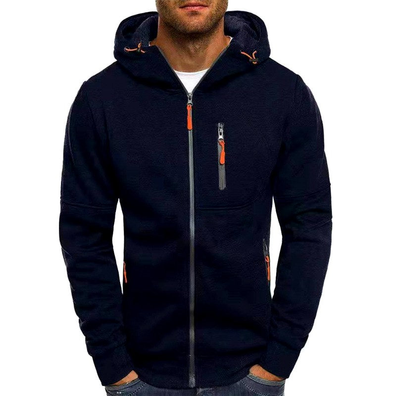 Christopher - Men's Hooded Zip Front Utility Jacket 4